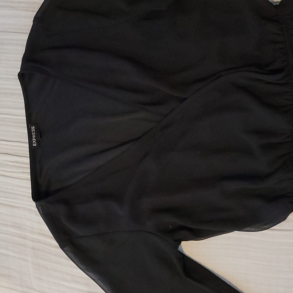 Express Dresses | Express Long Sleeve Dress | Color: Black  - Picture 2 of 6
